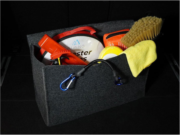 M MOTOS Auto Kofferraumtasche Filz Kfz Kofferraum Organizer für Werkzeug &amp; Autopflege