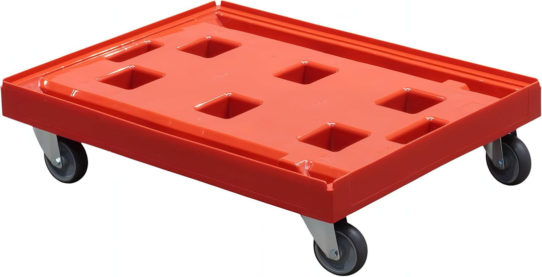 4 Stück Transportroller für Kisten 80 x 60 cm - 400 kg Traglast
