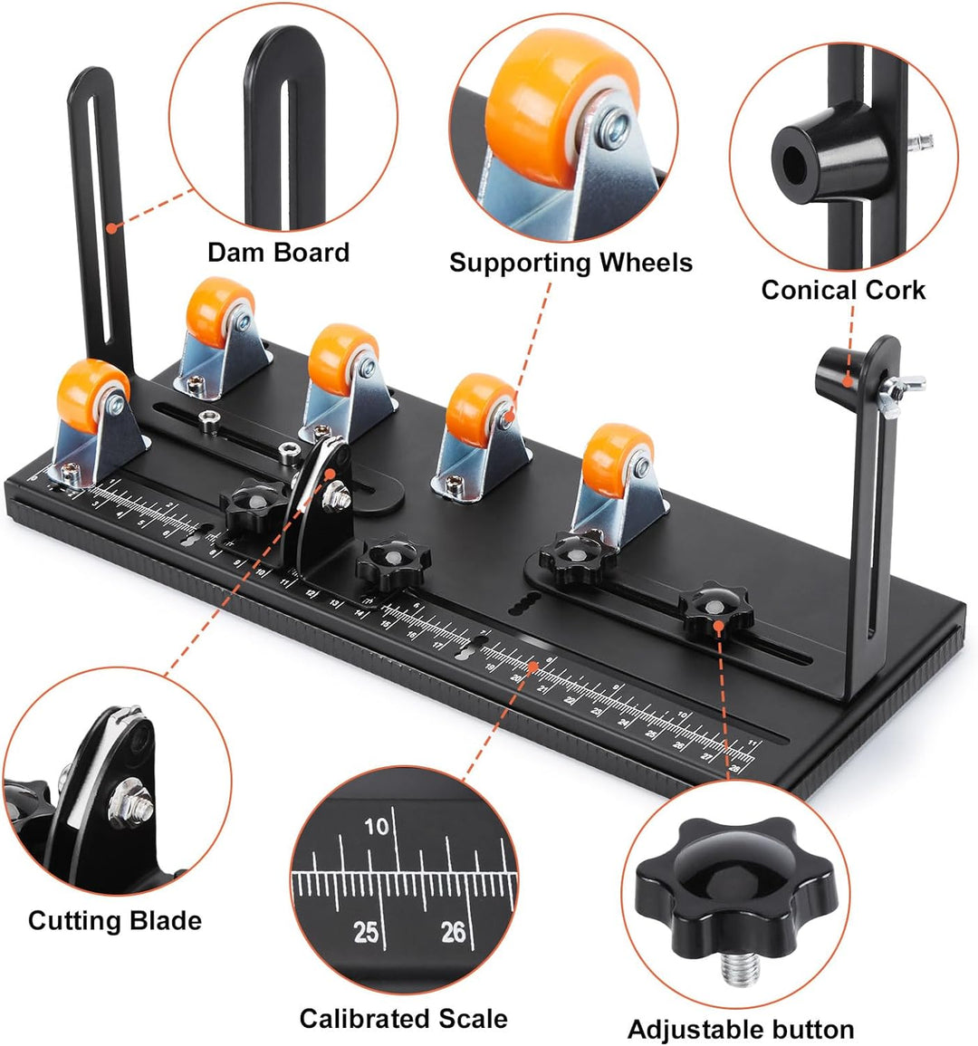 Fixm Premium-Glasflaschenschneider-Set - Vielseitiges Werkzeug für runde und eckige Flaschen, verbes