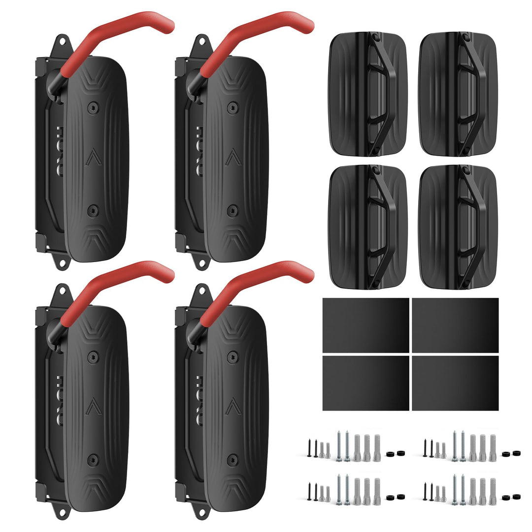 HOKO-Velo 30 4er set Fahrrad Aufhängung für die Wand mit Hinterrad Halterung als Geschenk. Seitlich
