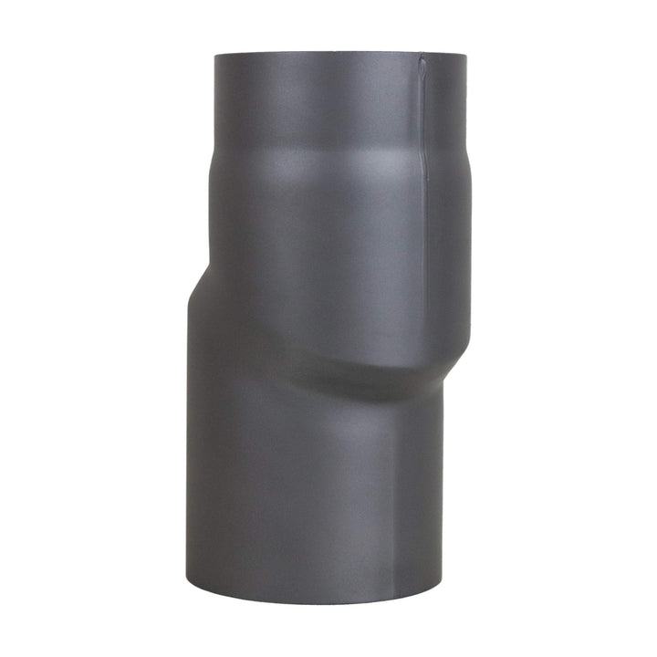 LANZZAS Ofenrohr Versatzbogen 20 mm, im Durchmesser, DN Ø 150 mm, Farbe: gussgrau - weitere Rohre au