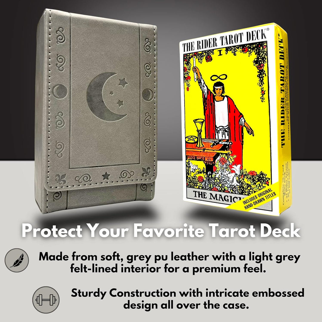 Luck Lab Tarot-Kartenetui aus Leder, für die meisten Tarotkarten in Standardgrösse (passend für Deck