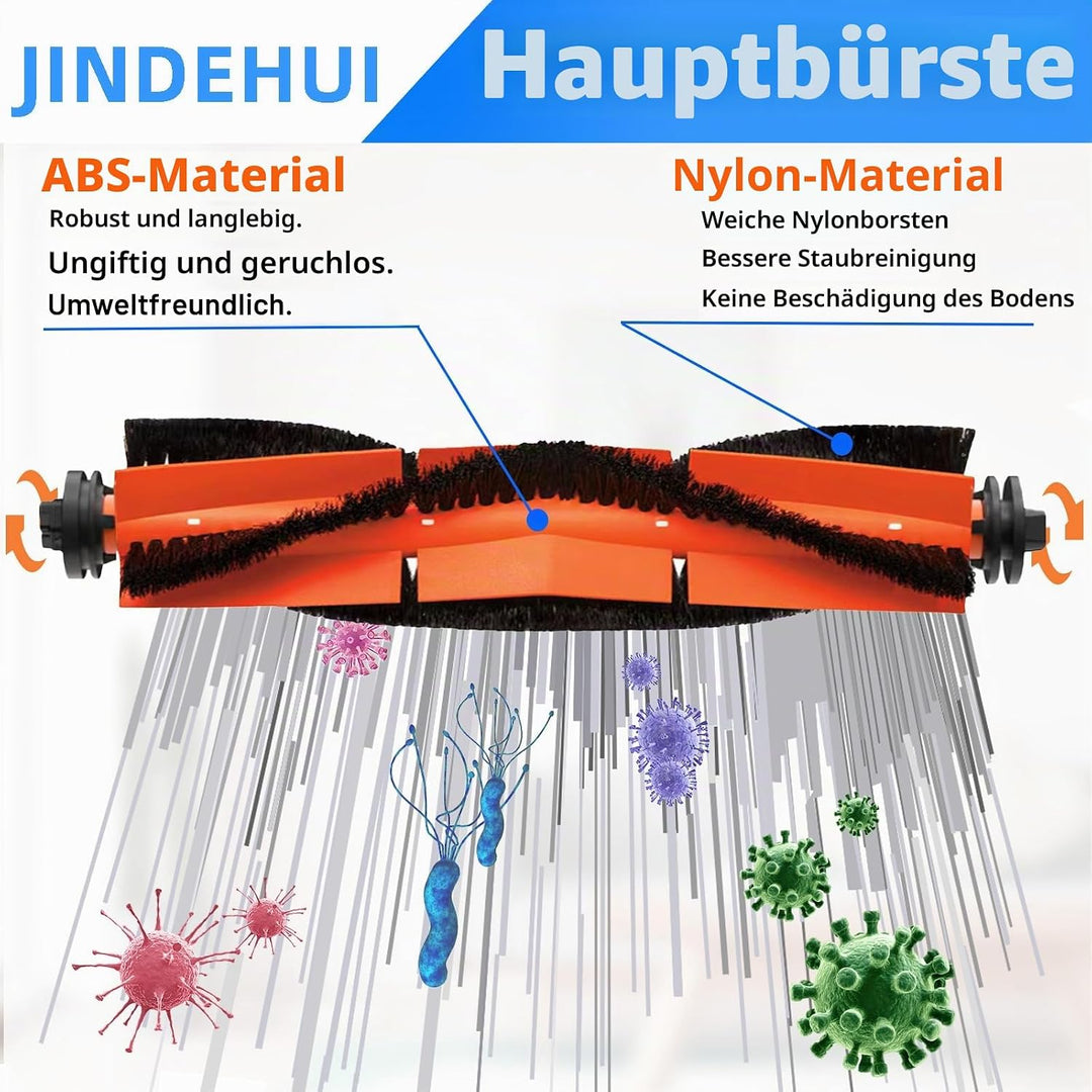 Zubehör Ersatzteile Zubehörset für Dreame D10 Plus RLS3D, Z10 Pro, L10 Plus Roboterstaubsauger, 2 Ha