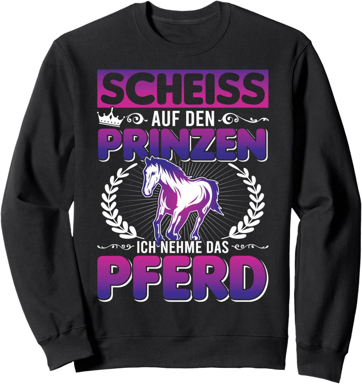 Reiter Outfit Mädchen + Girls die Pferd ihr lieben! Pferde Sweatshirt