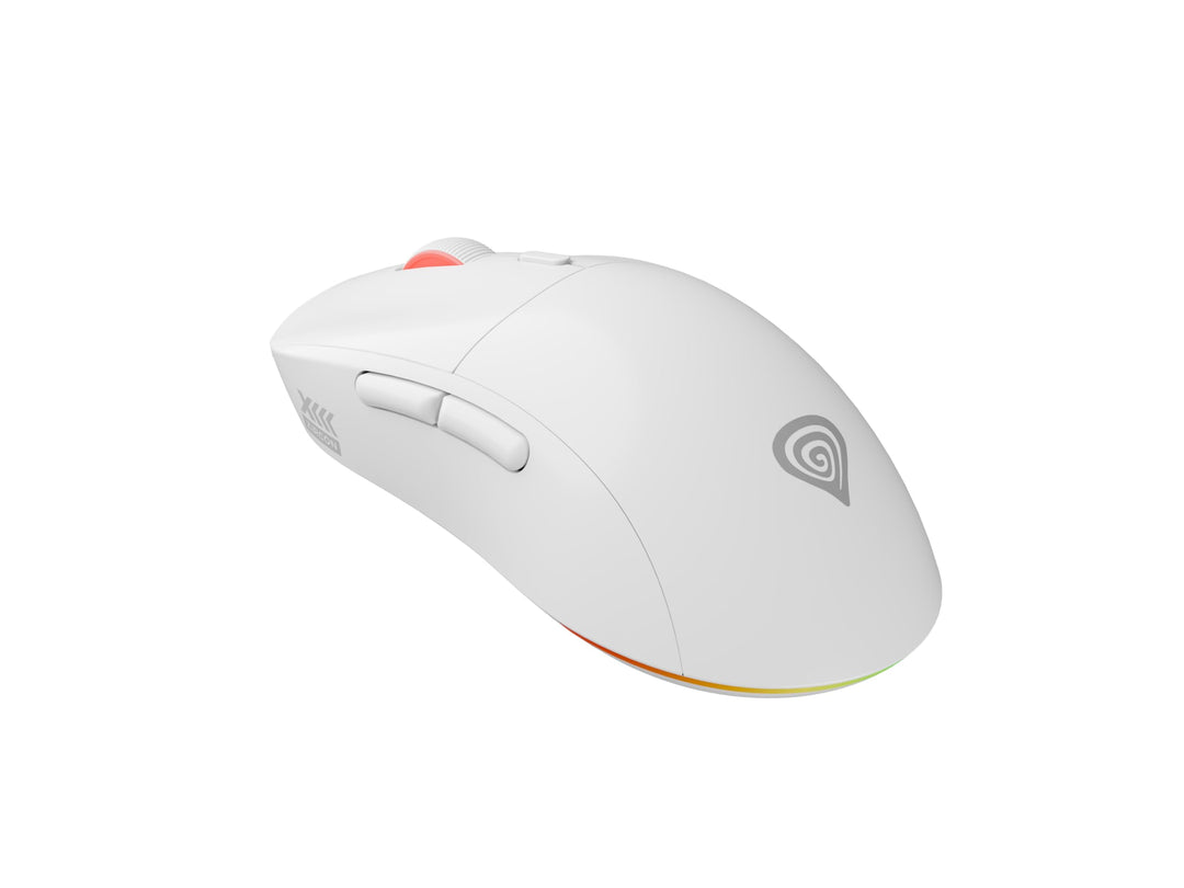 Genesis Zircon XIII Custom Wireless Gaming Maus Weiss, Hot-Swap Switches, Pixart PAW3395 26000 DPI,