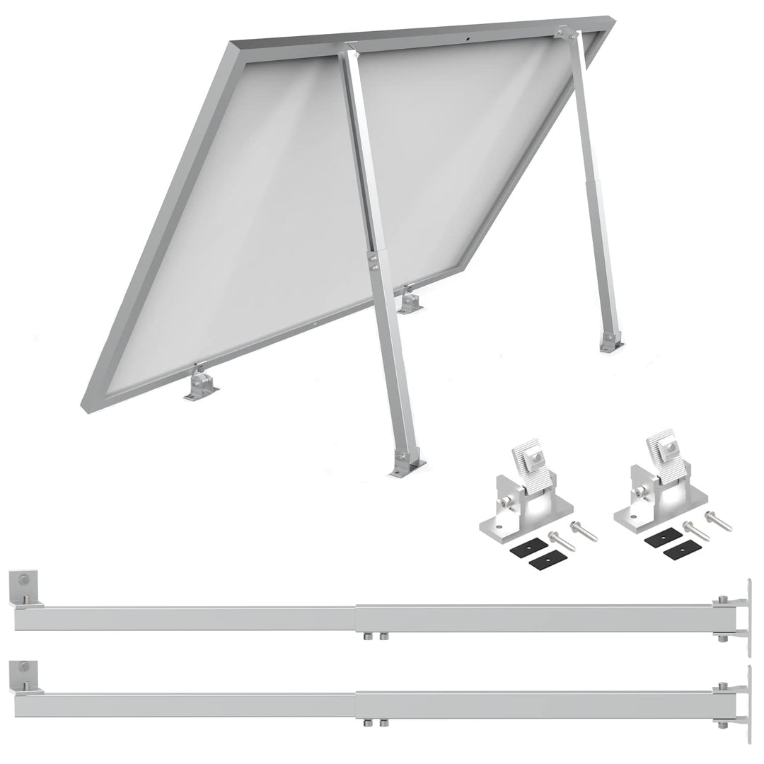 Solarmodul Dachhalterung Montage Balkongeländer, Befestigung Extra lange 1040mm Aufständerung, 0-60°