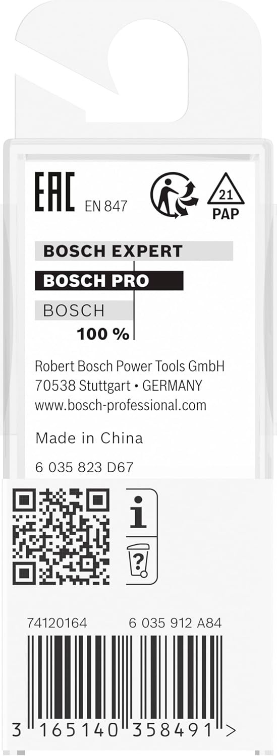 Bosch Professional Nutfräser Standard for Wood (für Holz, Ø 16 mm, Arbeitslänge 20 mm, Zubehör Handf