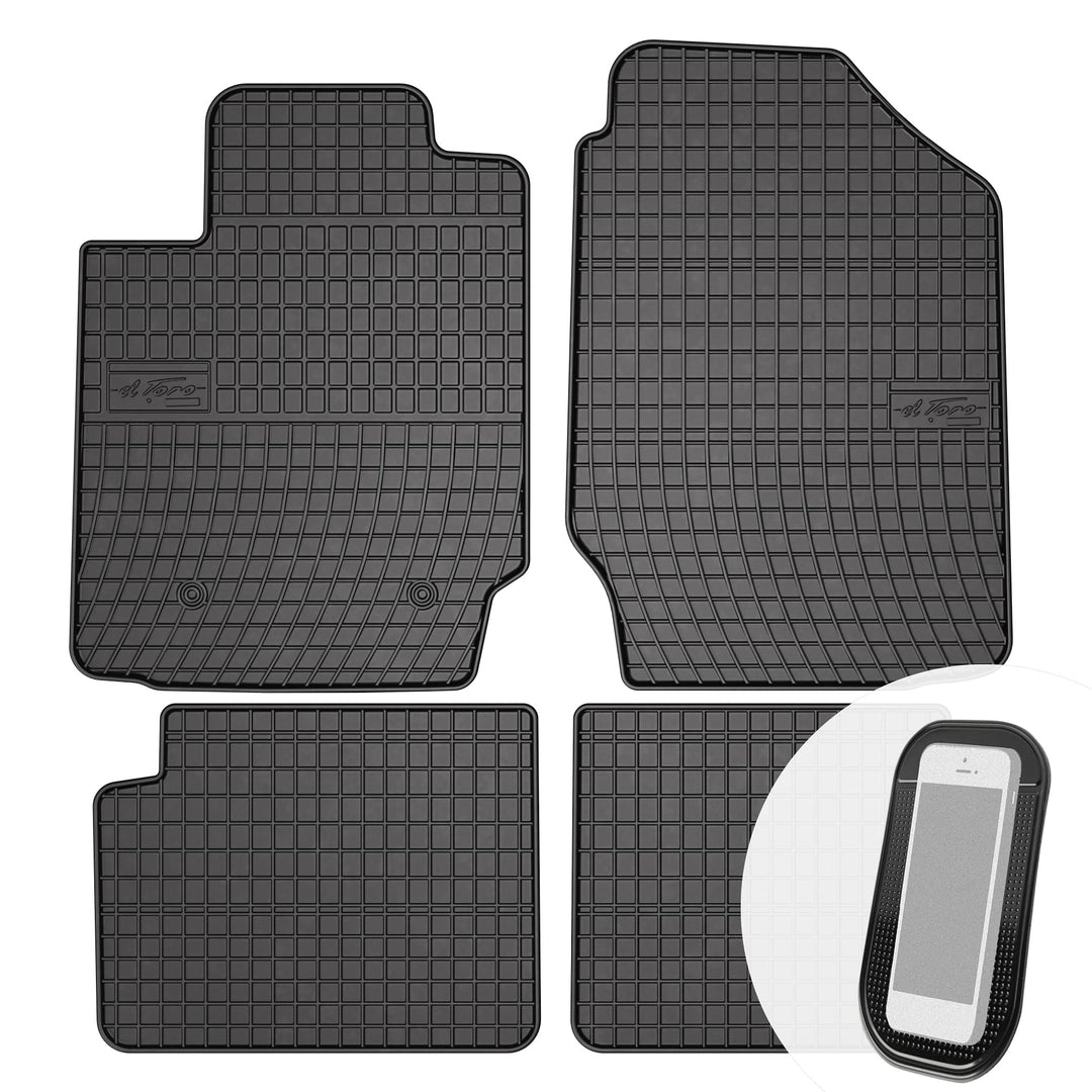 Gummimatten Auto Fussmatten Gummi Automatten Passgenau 4-teilig Set - passend für Toyota Corolla 9 2