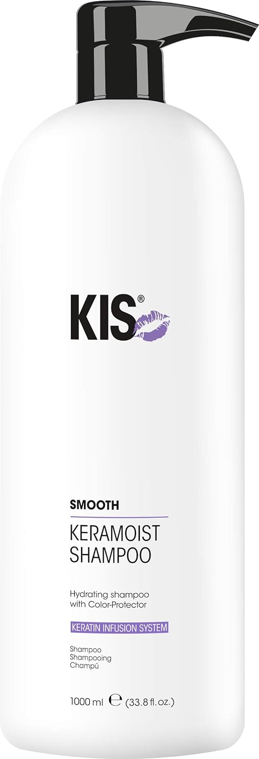 KIS KeraMoist Shampoo - 1000 ML - Tierfreundlich & Nachhaltig - Keratin Infusion System - dauergewel