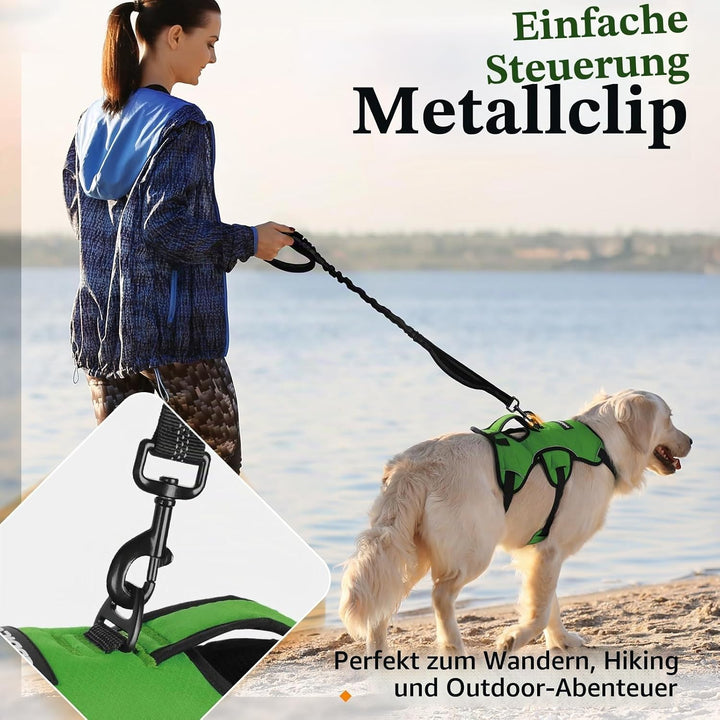 rabbitgoo Ausbruchsichere Hundegeschirr Grosse Hunde mit Griff, Anti Zug Sicherheitsgeschirr Hund At