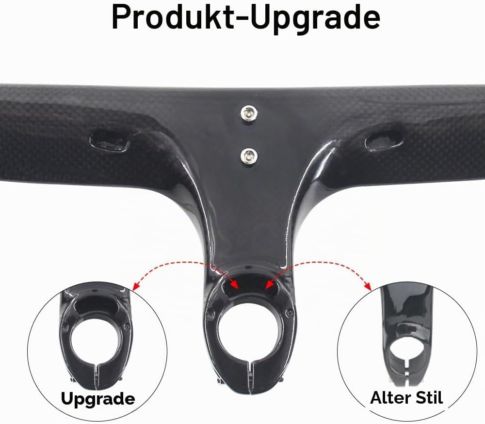RXL SL 1-1/8" integrierter Carbon Rennradlenker Internes Routing Fahrradabwurflenker Carbon Rennrad