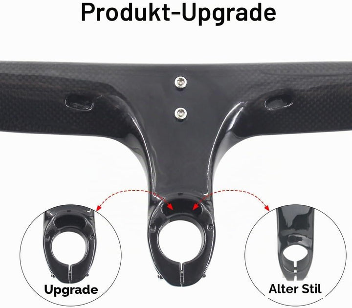 RXL SL 1-1/8" integrierter Carbon Rennradlenker Internes Routing Fahrradabwurflenker Carbon Rennrad