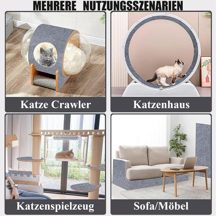 Kratzmatte Katze selbstklebend Kratzschutz für Sofa, Katze, Bäume, Wandmöbel, Kratz- und Couch, 200