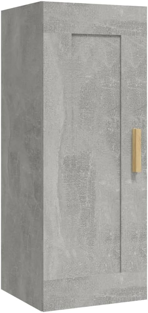 35x34x90 cm Wandschrank mit 3 Fächern TV Schrank Hängeschrank Badezimmerschrank Küchenschrank für Wo