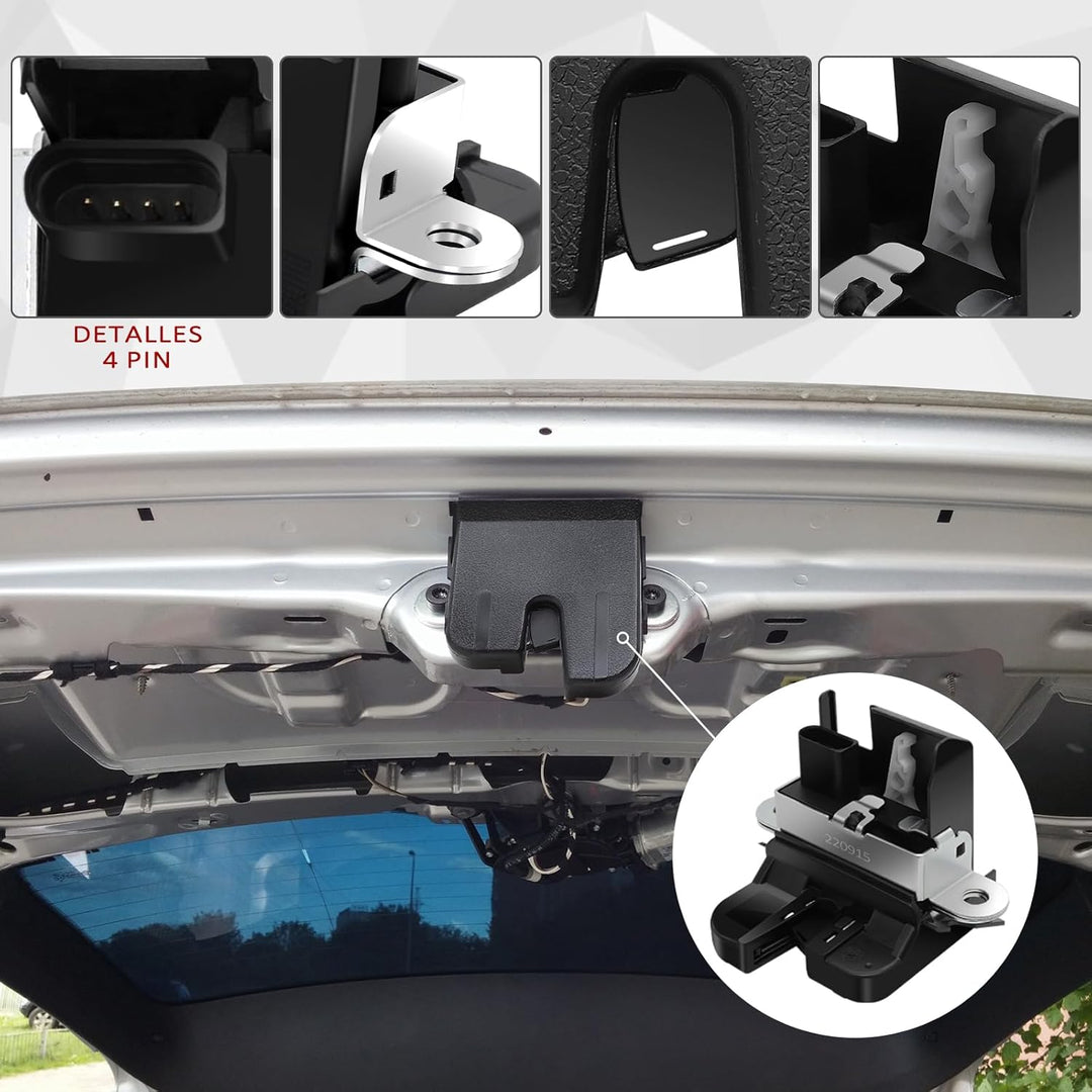 KAOLALI Heckklappenschloss Ersatz für SEAT ALTEA/LEON II/TOLEDO III/VW Türschloss für Heckklappe 5K0