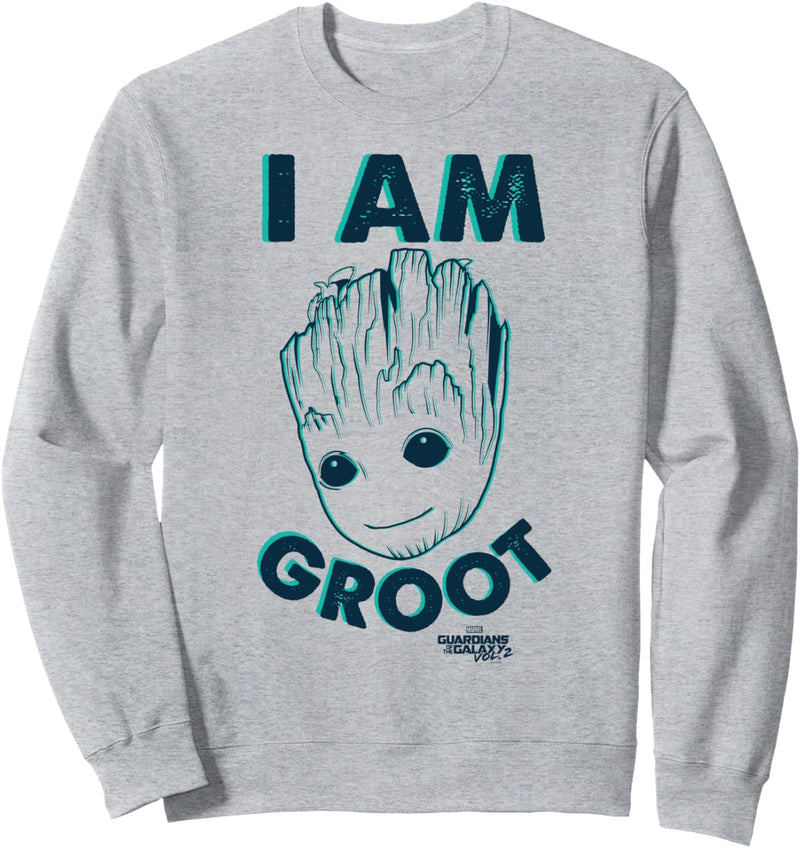 Marvel Guardians Of The Galaxy I Am Groot Simple Portrait Sweatshirt