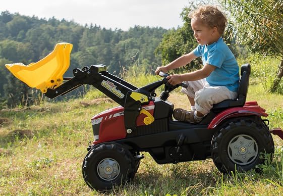 Rolly Toys rollyFarmtrac MF 7726 Tretfahrzeug (für Kinder ab drei Jahre, Flüsterlaufreifen, verstell