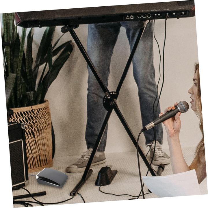Ciieeo Elektronisches Klavier Sustain Pedal Rutschfestes Dämpferpedal Kompaktes E Drum Fusspedal Lei