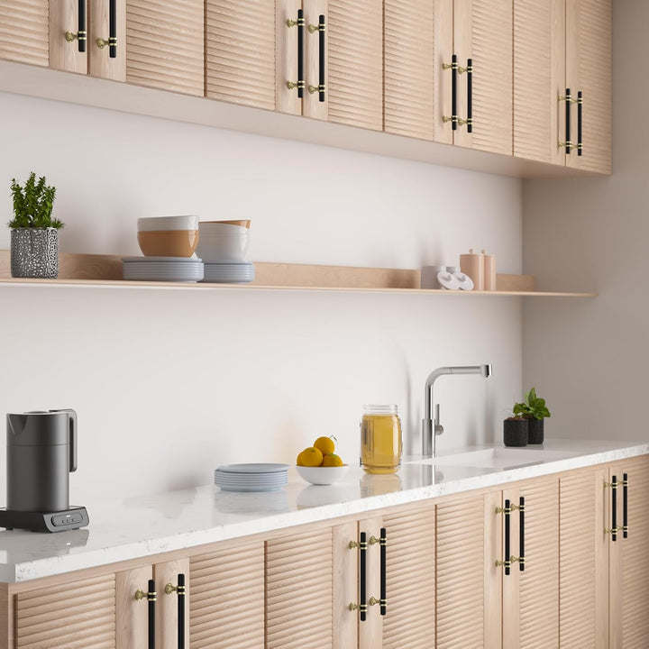 FURNIWARE 10 Stück Möbelgriff, 128mm Bohrlochabstand Möbelgriffe Schrankgriffe Küche Kabinett Griff