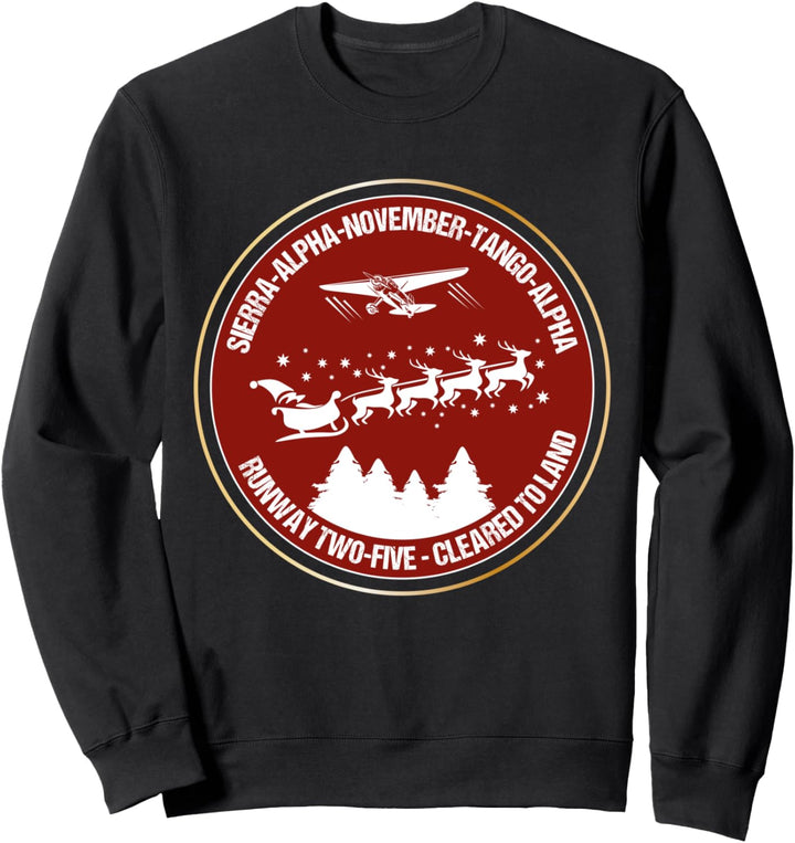 Funny Santa Airlines Weihnachts-Geschenk für Piloten Flieger Sweatshirt
