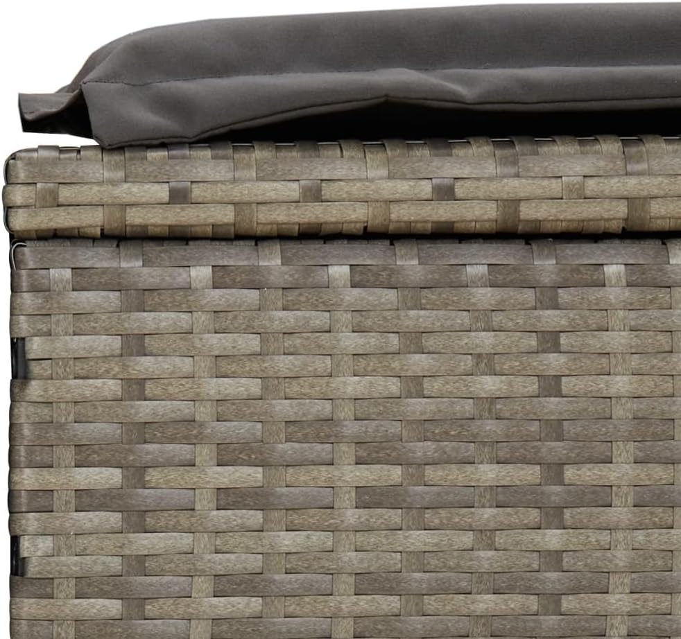 vidaXL Sonnenliege 2 STK., Gartenliege Verstellbare Sitzfläche, Liegestuhl Liege mit Tisch, Relaxlie