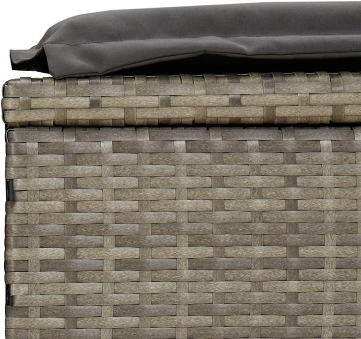 vidaXL Sonnenliege 2 STK., Gartenliege Verstellbare Sitzfläche, Liegestuhl Liege mit Tisch, Relaxlie