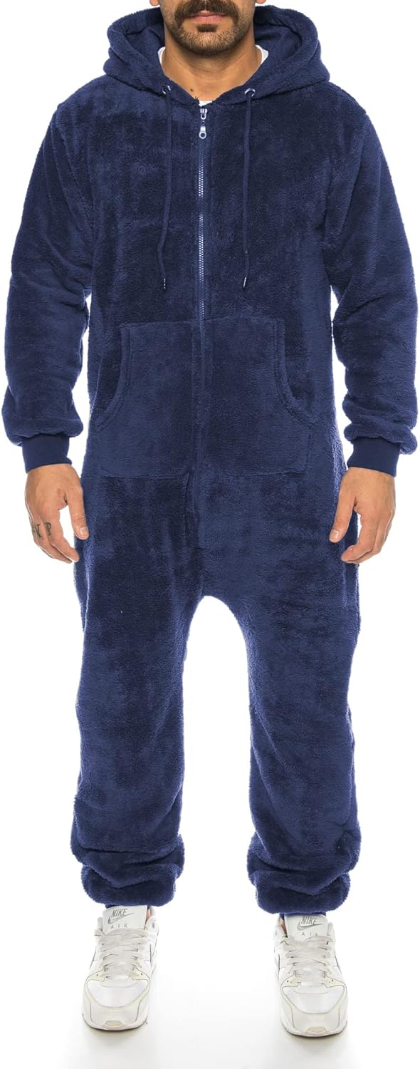 Crazy Age Teddyfleece Teddyfell Jumpsuit flauschig und kuschelig weich warm Einteiler Ganzkörperanzu