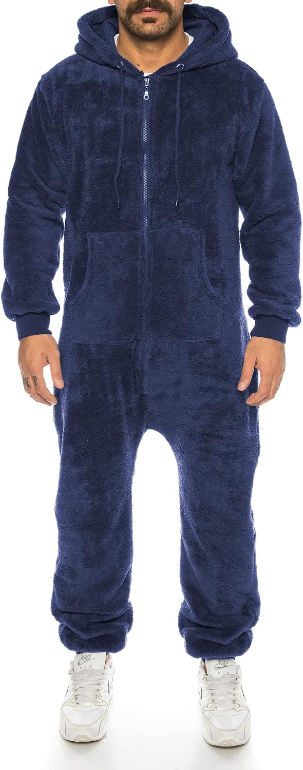 Crazy Age Teddyfleece Teddyfell Jumpsuit flauschig und kuschelig weich warm Einteiler Ganzkörperanzu