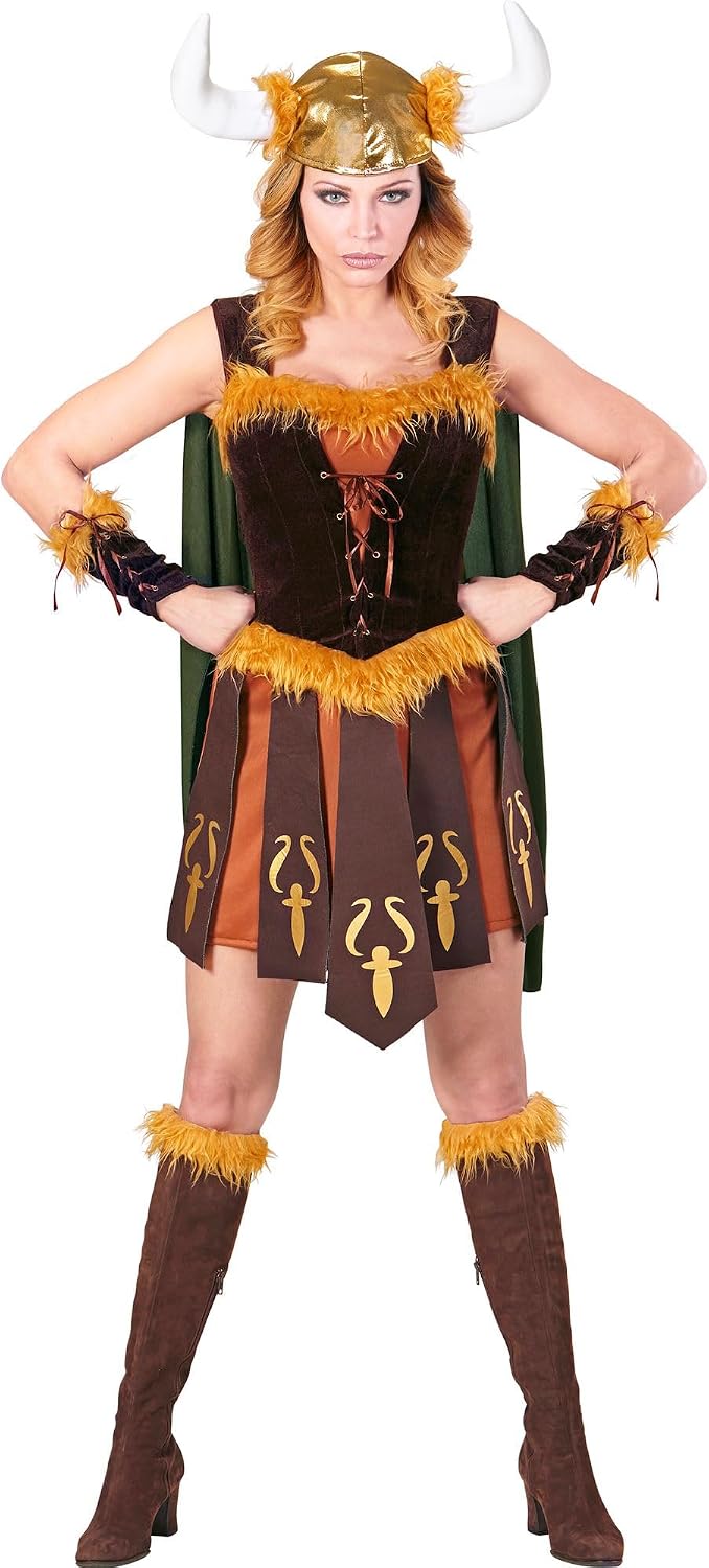 W WIDMANN MILANO Party Fashion - Kostüm Wikinger, Kleid, Viking, Krieger, Faschingskostüme, S