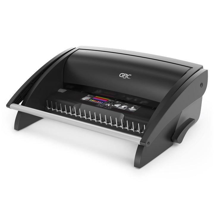 GBC 4401844 CombBind C110 Bindegerät, manuell, mit Dokumenten-Farbskala , stanzt 12, bindet 195 Blat