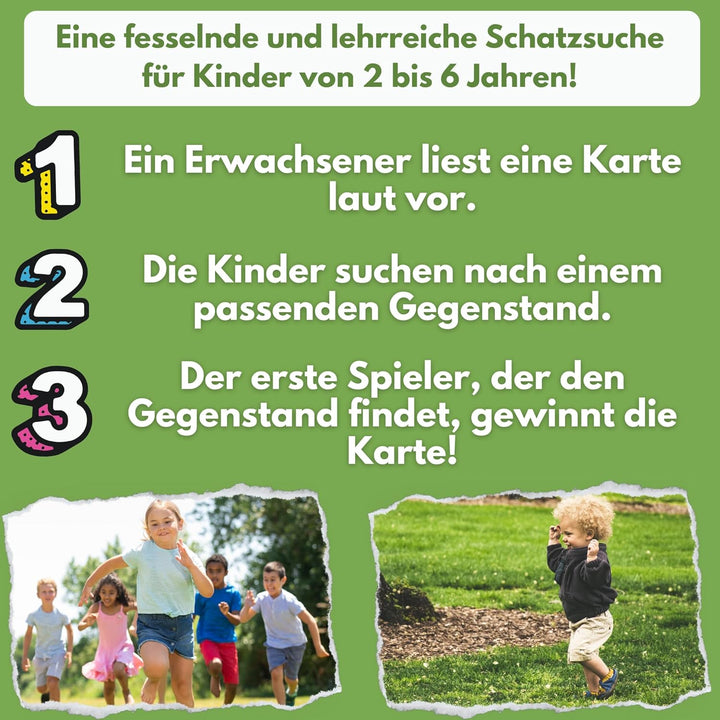 Finde Mich! Im Freien – Suchspiel & Entdeckerkarten für Kinder ab 2–8 Jahren – Natur-Kartenspiel & M
