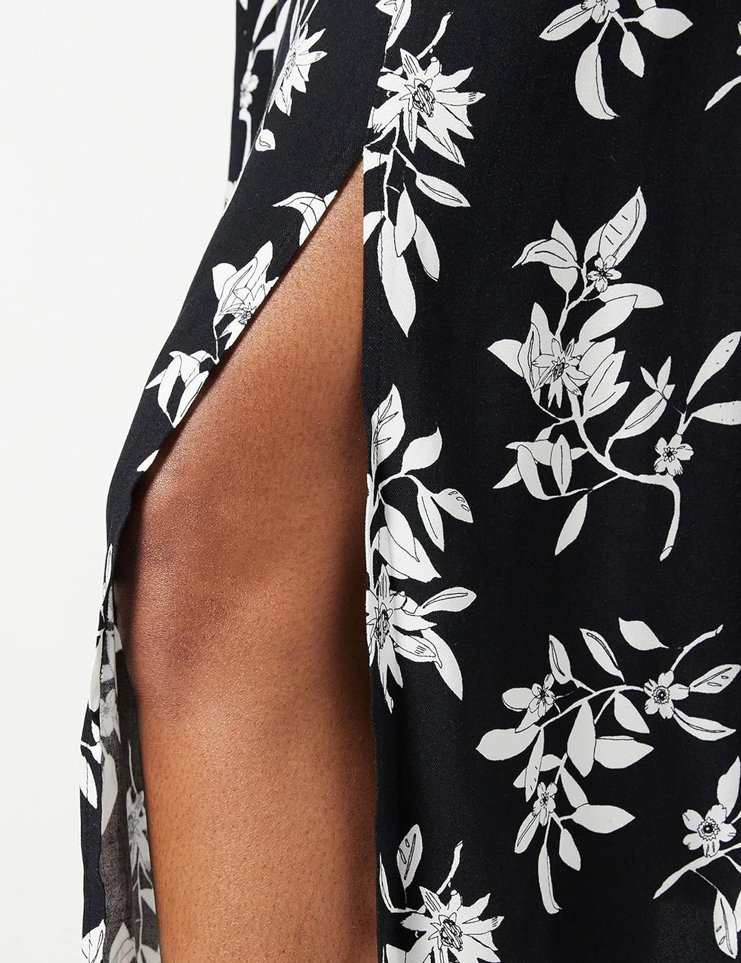 FIND Damen An6972 freizeitkleid damen, Schwarz (Black/White), 40 (Herstellergrösse: Large)