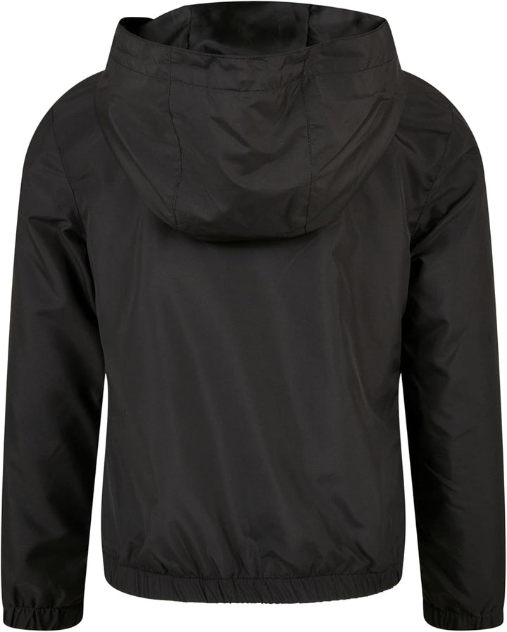 Urban Classics Damen Girls Basic Pullover Jacket 122-128 Schwarz, 122-128 Schwarz