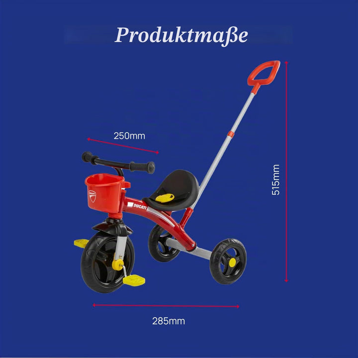 Chicco U-GO 2in1 Kinderdreirad, Dreirad für Mädchen und Jungen mit höhenverstellbarem Griff, Sicherh