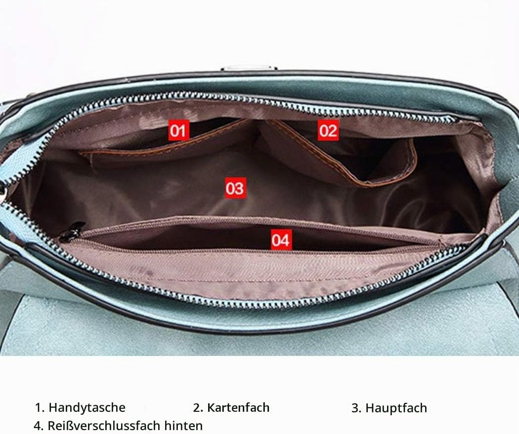 BUKESIYI Damen Tasche Umhängetasche Handtasche Frauen Klein Schultertasche Weekender Lack PU Leder C