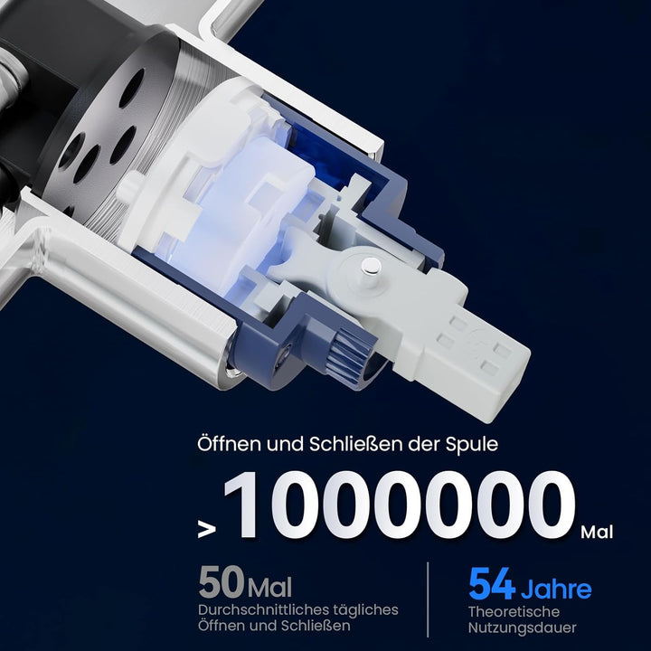 CECIPA Wasserhahn Küche 360° Schwenkbar, Hochdruck Küchenarmatur, Mischbatterie Küche mit Hohem Boge