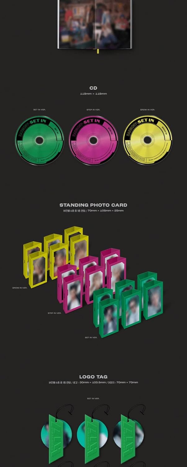 P1Harmony HARMONY : SET IN 5th Mini Album Contents+Poster+Booklet+Standing photocard+Logo tag+Photo
