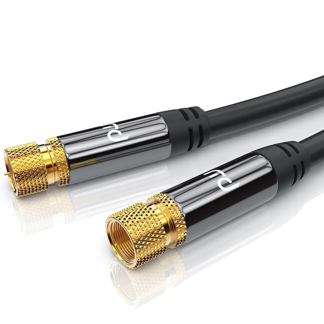 CSL - 15m SAT Kabel HDTV 135dB - Premium SAT Koaxialkabel Satellitenkabel F Stecker - TV HDTV Radio