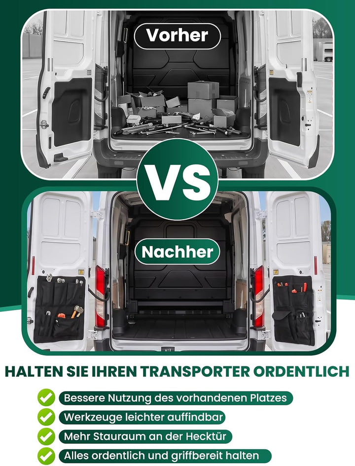 2er Set Aufbewahrungsorganizer Kompatibel mit Fiat Ducato Peugeot Boxer Citroen Jumper Relais X250 X