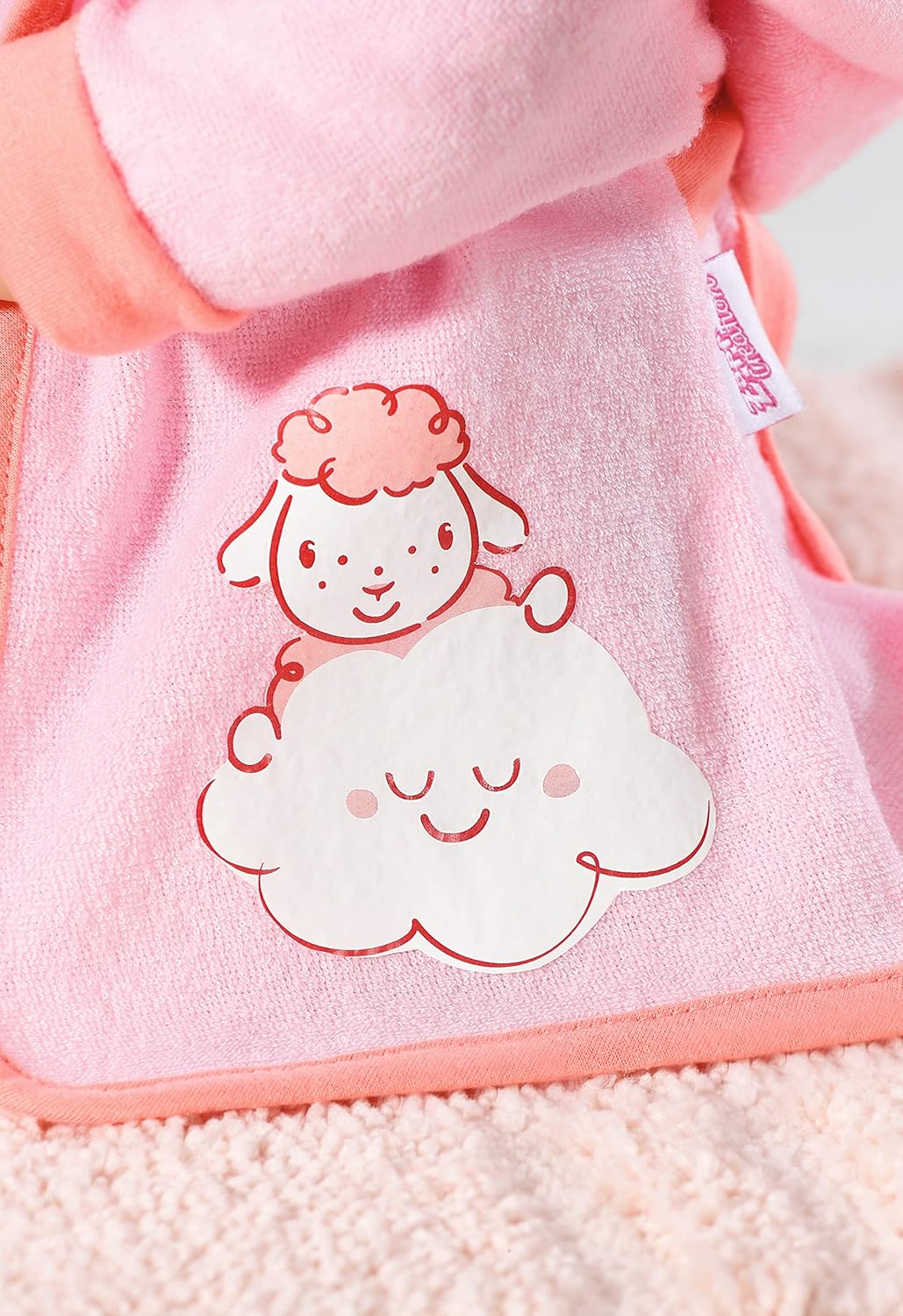 Baby Annabell Deluxe Badezeit, Puppenset für Badewanne bestehend aus rosa Bademantel, Strampler und