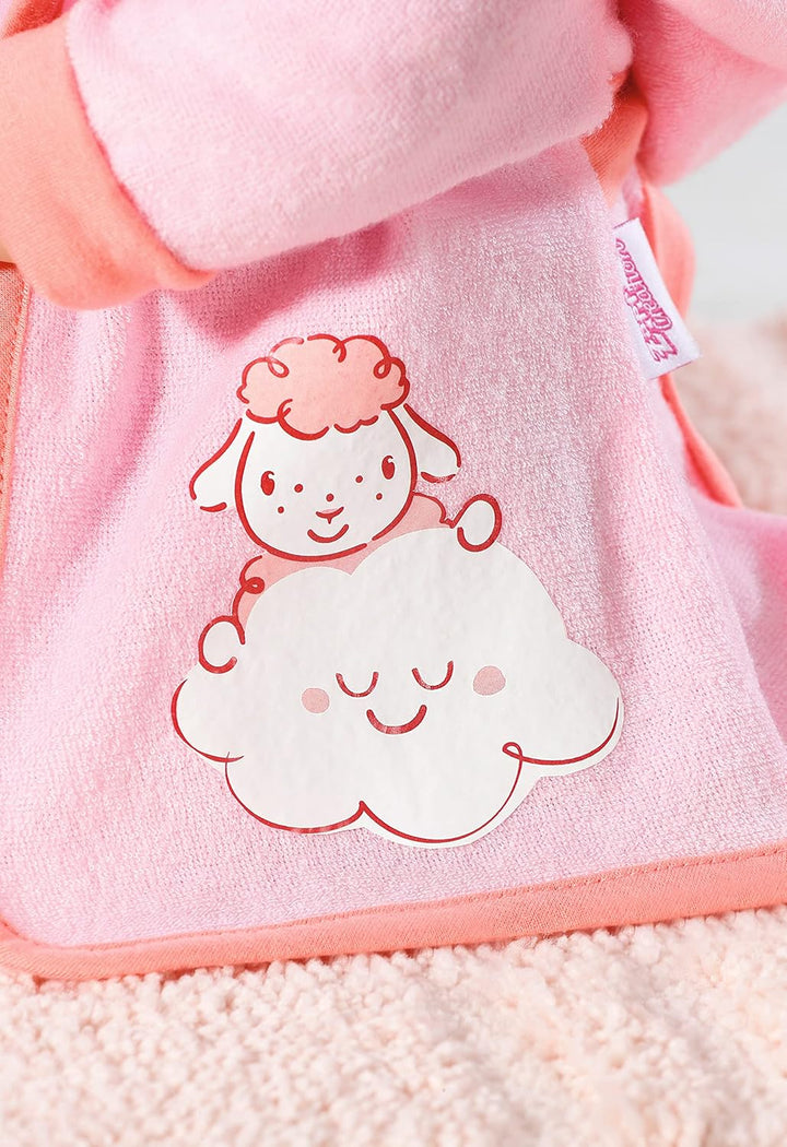 Baby Annabell Deluxe Badezeit, Puppenset für Badewanne bestehend aus rosa Bademantel, Strampler und