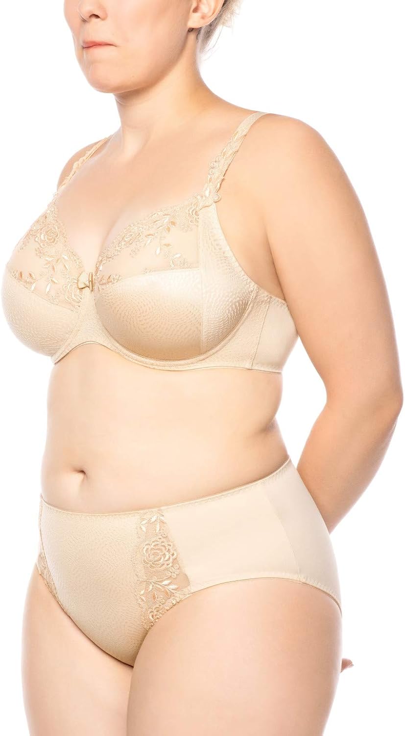 Ulla Lingerie féminine BH Ella Cup B-G mit Bügel 3623 Biskuit 85E, Biskuit 85E