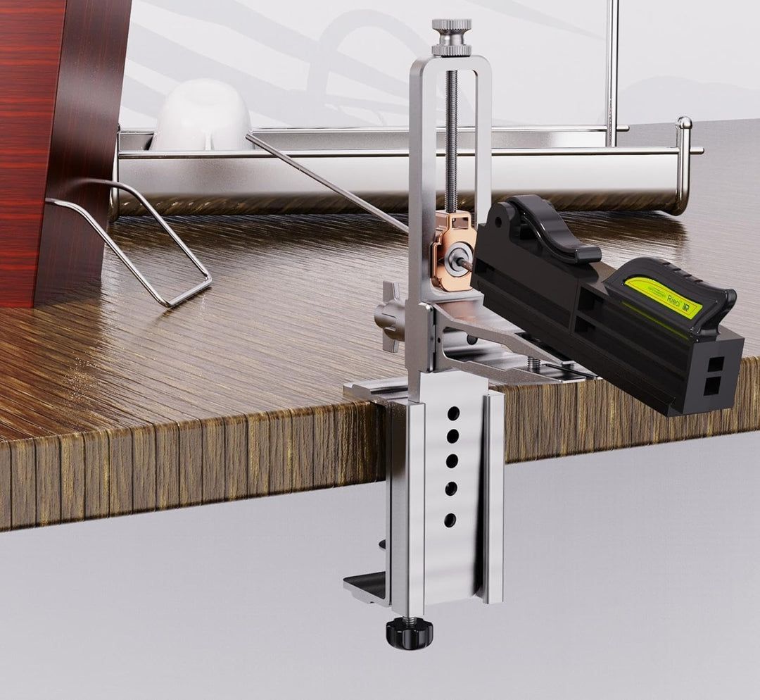 Messerschärfsystem, Manuelle Messerschärfer Profi Präzisions Winkel 15–30°, Messer Schärfen mit 12 S