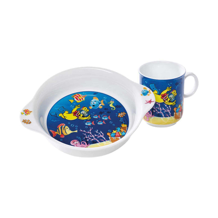 Ritzenhoff & Breker Haribo Seaworld Kinder-Set 2-teilig – Becher 270 ml, Schale mit Griff – Spülmasc