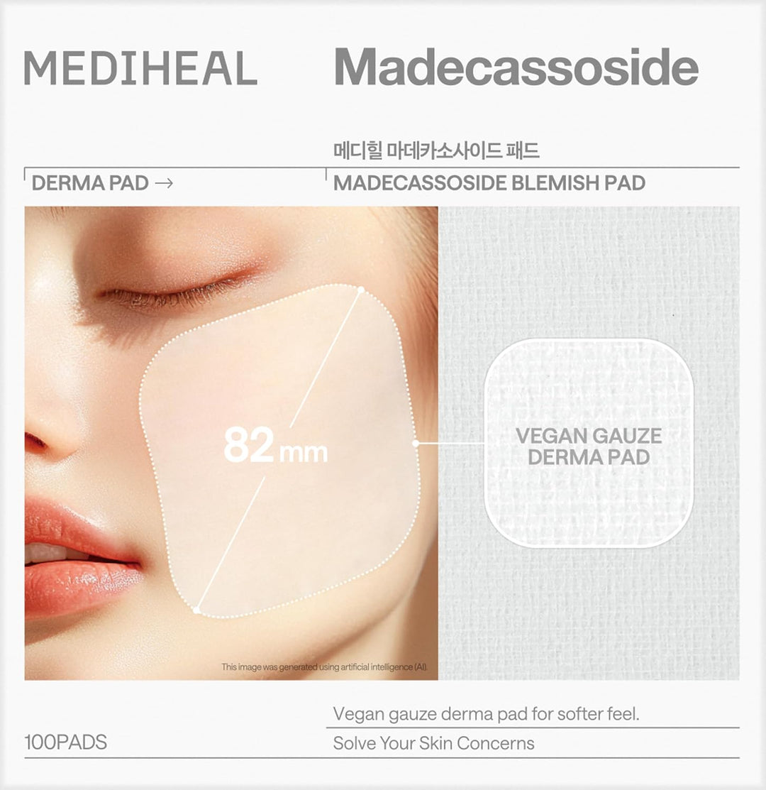 Mediheal Madecassoside Blemish Pad Quadratische Wattepads Mit Centella Asiatica Und Madecassoside, 1