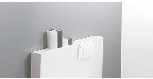 Geberit 115770115 Betätigungsplatte Sigma01, Kunststoff für 2-Mengen-Spülung 1 Stück Weiss, Weiss