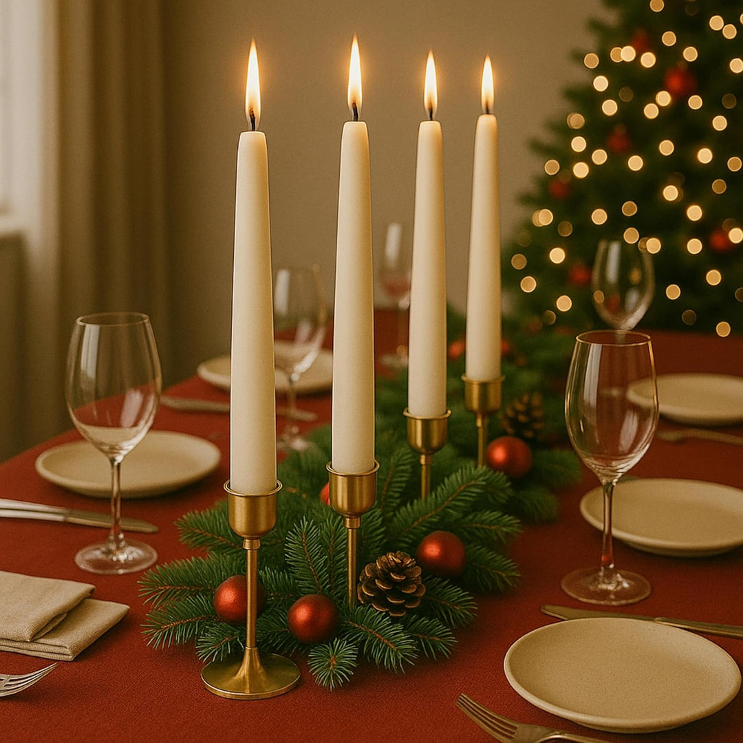 Figura Santa Bienenwachskerzen, Stabkerzen aus 100% Bienenwachs, Handgefertigt seit 1988, Dinner Ker