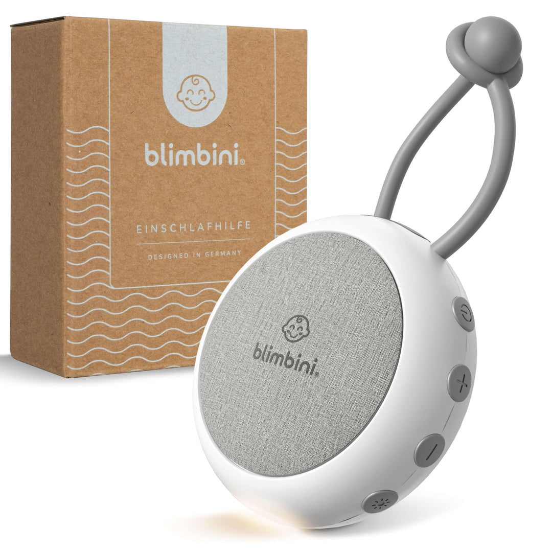 White Noise Machine Baby - Einschlafhilfe für Babys mit Nachtlicht - Regengeräusche zum Einschlafen,