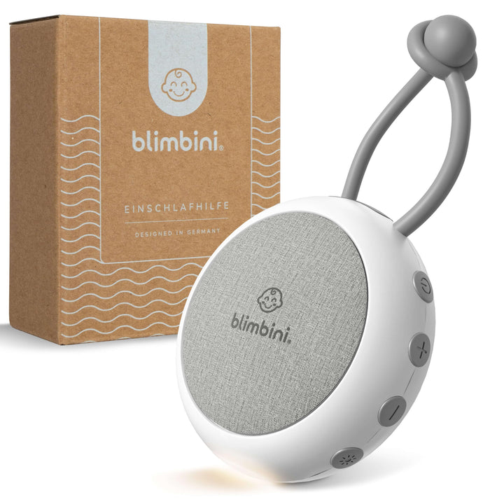 White Noise Machine Baby - Einschlafhilfe für Babys mit Nachtlicht - Regengeräusche zum Einschlafen,