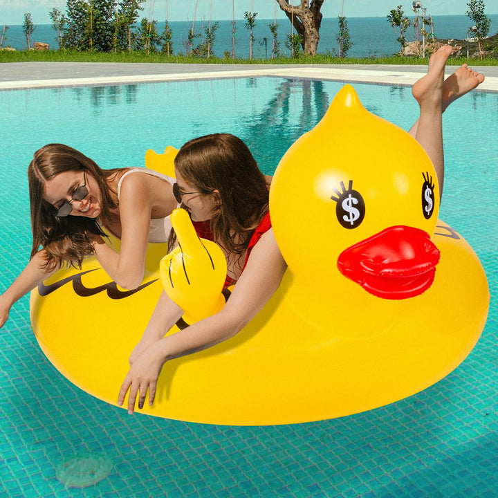 Float Joy Ente Aufblasbare Schwimmtier für den Pool Schwimmring Verdickte Schwimmreifen Erwachsene G